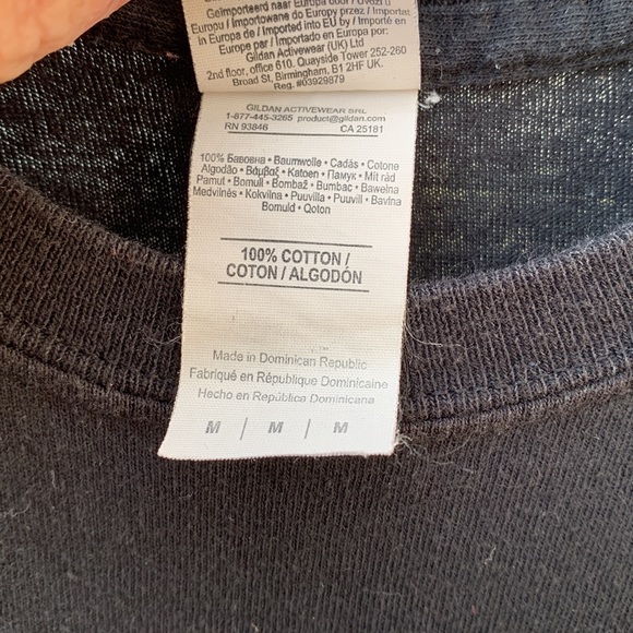 Def Leppard 2018 Dark Black Tour Tee, M - Picture 5 of 8